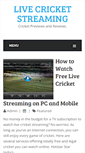 Mobile Screenshot of livecricketstreaming.net